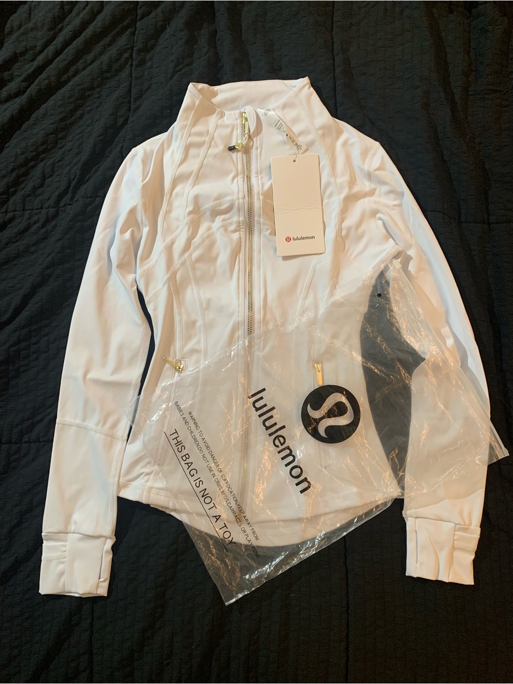 lululemon athletica White Lightweight Full-Zip Jacket XS (2)